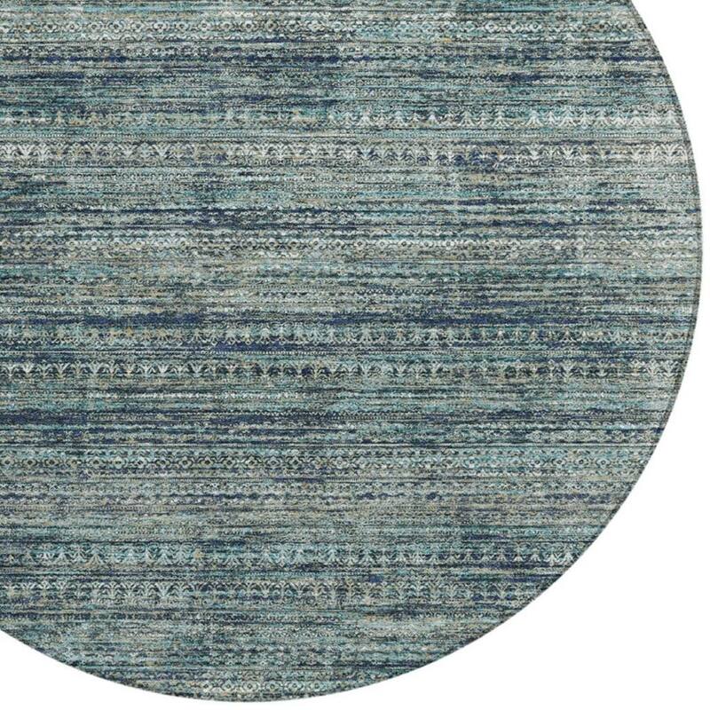 HomeRoots Striped Transitional Rectangle Outdoor Rug