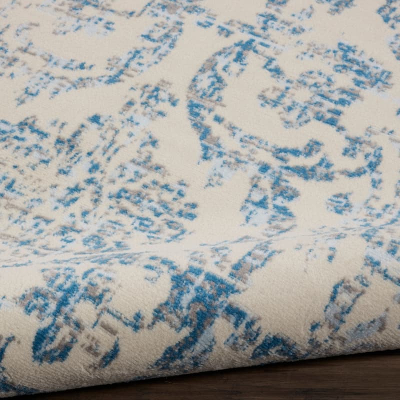 Nourison Jubilant Vintage Farmhouse Damask Area Rug