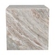 preview thumbnail 8 of 32, Felix Minimalist Marble Cube End Table, Stone Square Block Side Table, Solid Living Room Accent Pedestal