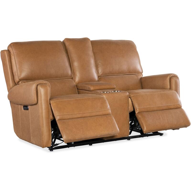 Hooker Furniture SS718-PHZC2 Somers 70" Wide Leather Loveseat with