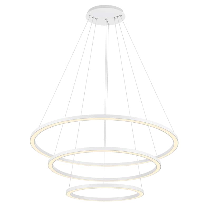 Chalice LED Chandelier With White Finish - White