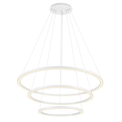 Chalice LED Chandelier With White Finish