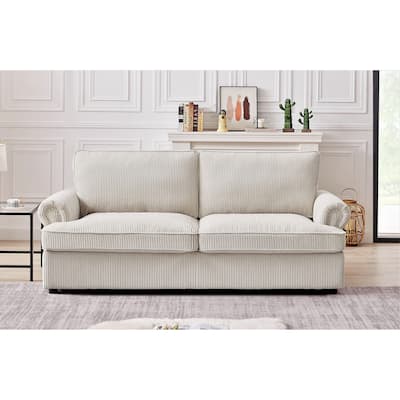 Viviana 76 inch Polyester Round Arm Sleeper Sofa