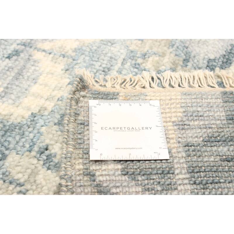 ECARPETGALLERY Hand-knotted Mystique Teal Wool Rug - 2'10 x 9'8