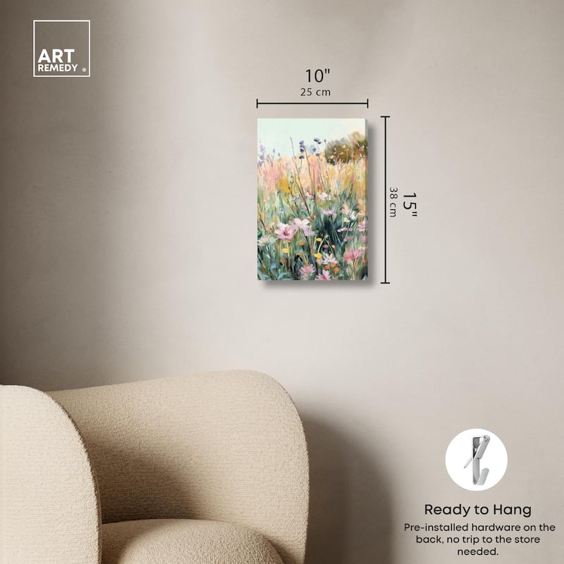 Floral Impressionism II Canvas by Art Remedy, Gallery Wrapped