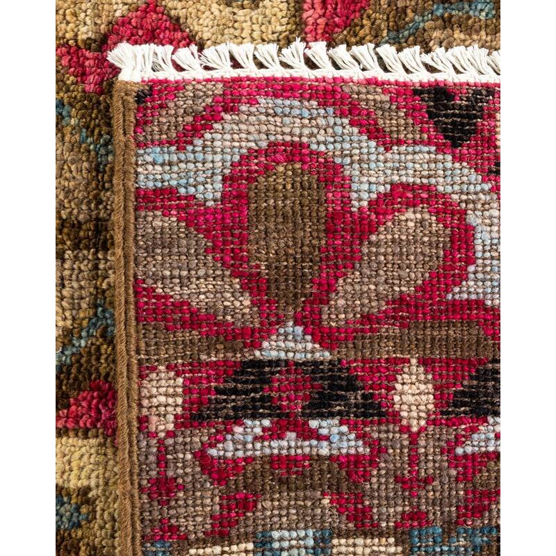 Overton Hand Knotted Wool Vintage Inspired Modern Contemporary Modern Multi Area Rug - 4' 0" x 6' 0"
