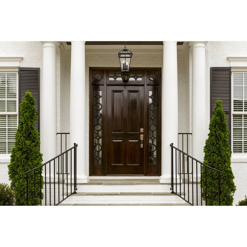 Roseto ZP66040 Calvin 3 Light 10" Wide Outdoor Taper Candle Pendant