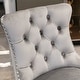 preview thumbnail 39 of 56, Set of 2 Contemporary Velvet Upholstered Barstools with Button Tufted Decoration