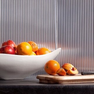 Fasade Rib Brushed Aluminum 15-square Foot Backsplash 15 Sq Ft Kit ...