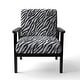 preview thumbnail 21 of 24, Designart "Zebra Striped " Upholstered Cabin & Lodge Accent Chair and Arm Chair