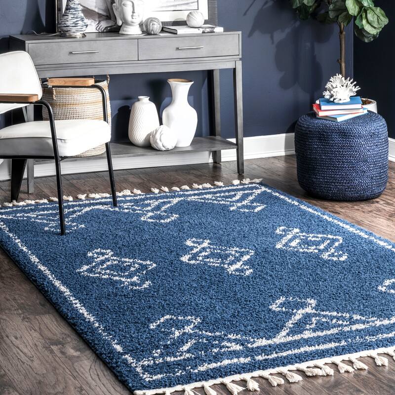 Nuloom Mackie Moroccan Tasseled Shag Area Rug