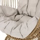 preview thumbnail 3 of 11, Pintan Outdoor Wicker Swivel Egg Chair by Christopher Knight Home