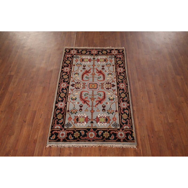 Lilian Oriental Foyer Rug Hand-Knotted Wool Carpet - 3'0"x 5'0"