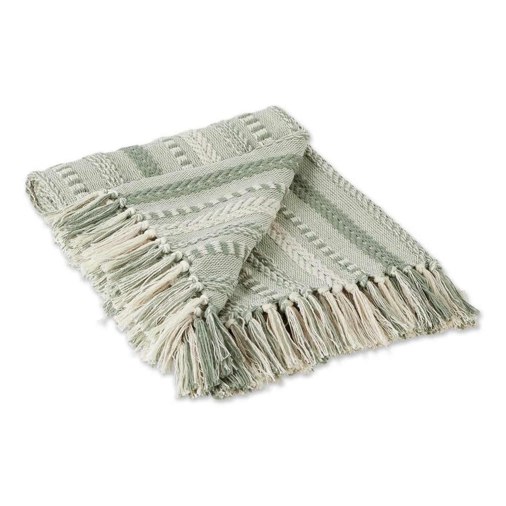 DII Braided Stripe Decorative Throw