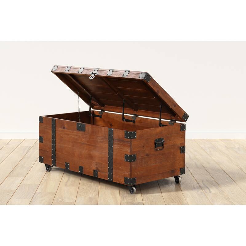 Brenton Natural Reclaimed Wood 41" Trunk Table
