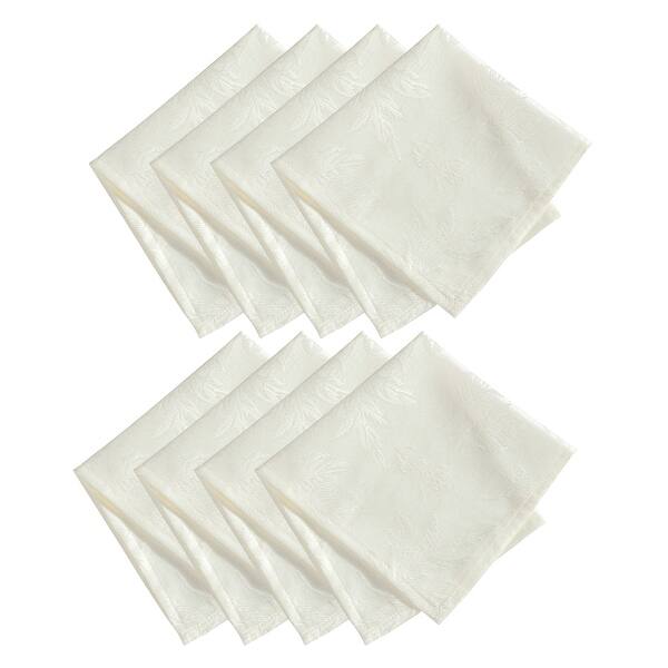 Elegant Woven Leaves Jacquard Damask Napkin
