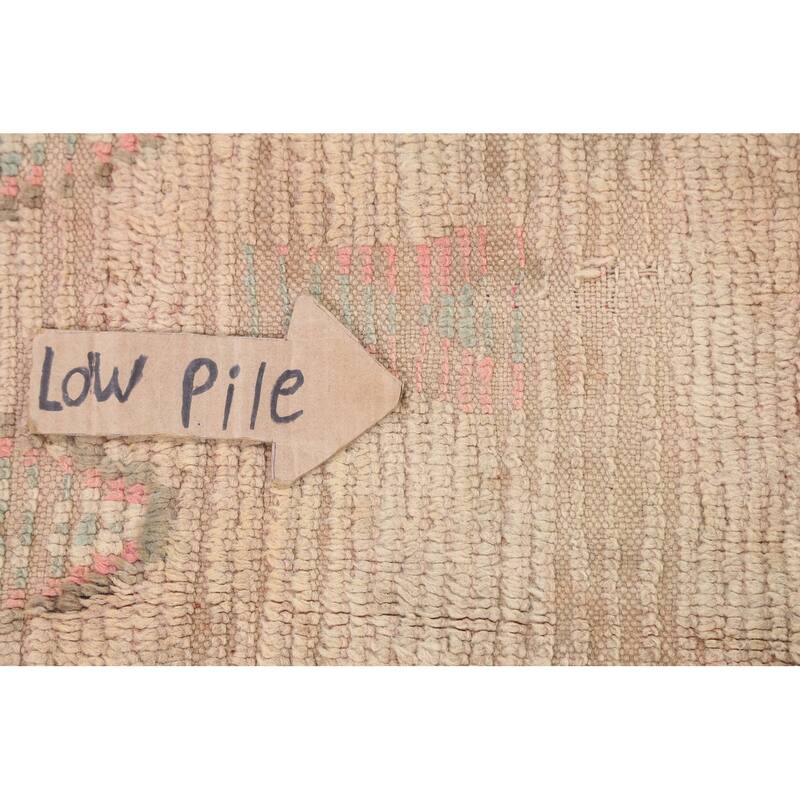 Clearance Antique Tribal Moroccan Oriental Runner Rug Wool Handmade - 3'5" x 9'4"