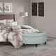 preview thumbnail 11 of 48, Adeco Half Moon Storage Ottoman Semi Circle Bench