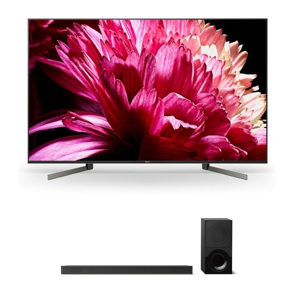 Sony XBR75X950G 75" BRAVIA 4K Ultra HD HDR Smart TV and HT-X9000F 2.1-Channel Dolby Atmos Sound Bar with Subwoofer - Black