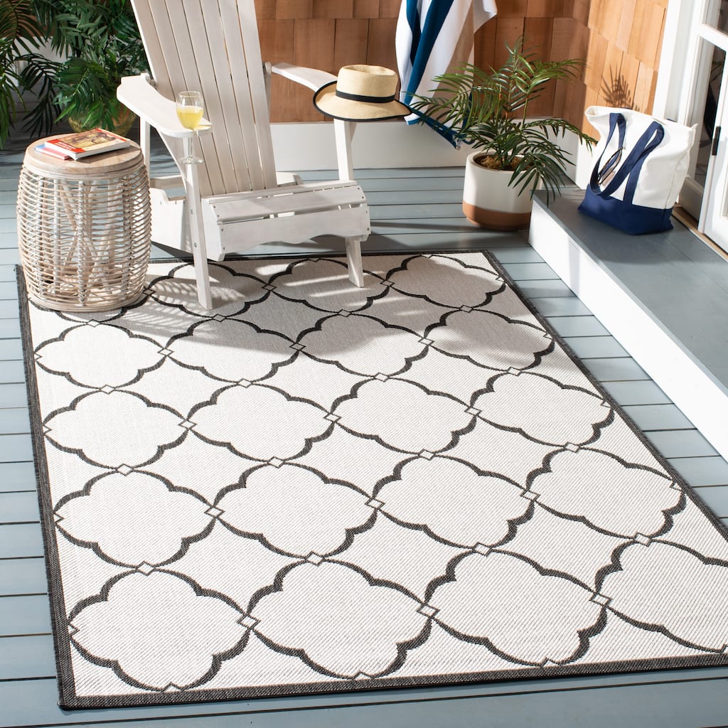 SAFAVIEH Beach House Caetana Indoor /Outdoor Waterproof Patio Backyard Rug