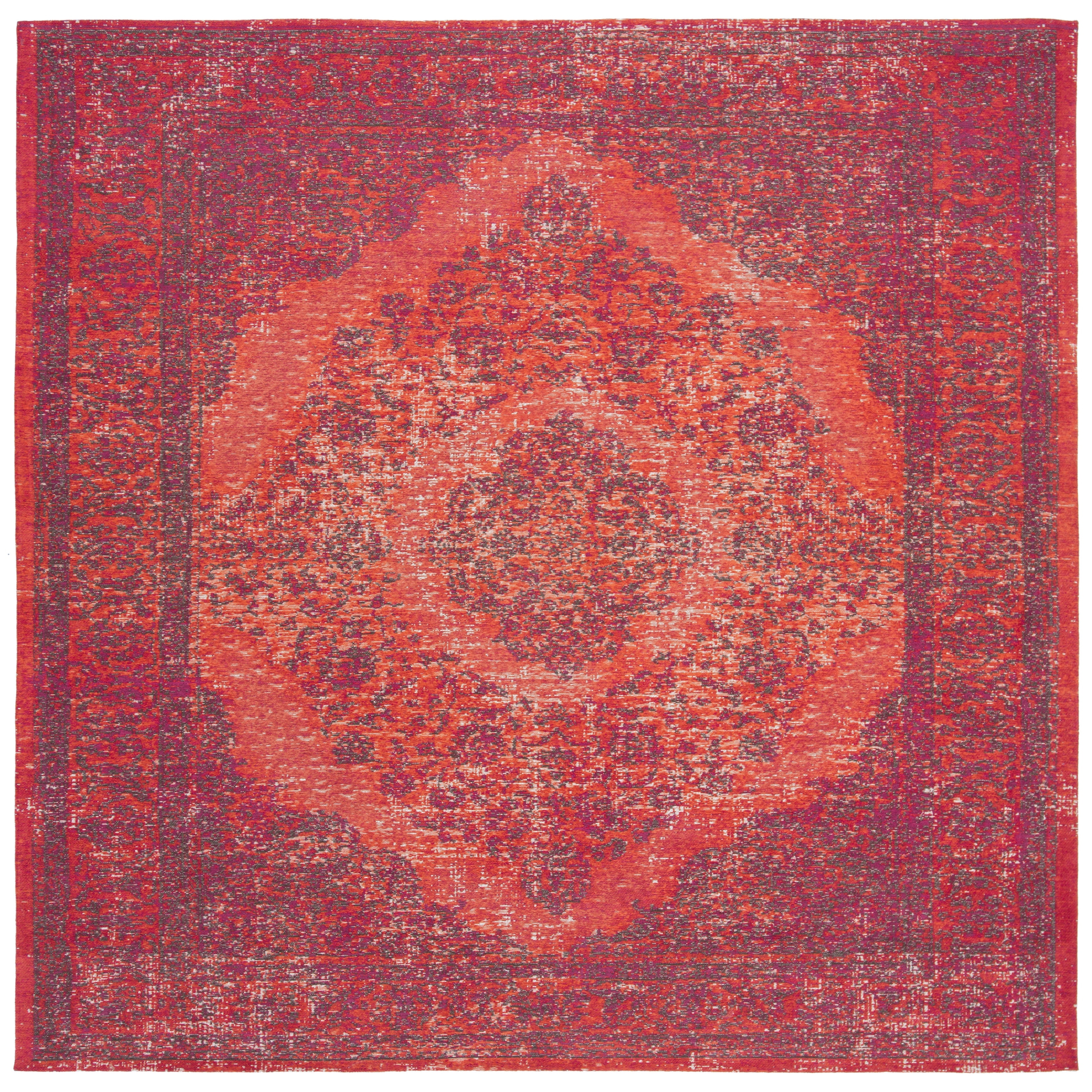 Red Safavieh Classic Vintage Collection CLV125B Distressed Cotton Area Rug 5' x 8' Red Safavieh Classic Vintage Collection CLV125B Distressed Cotton Area Rug 5' x 8'