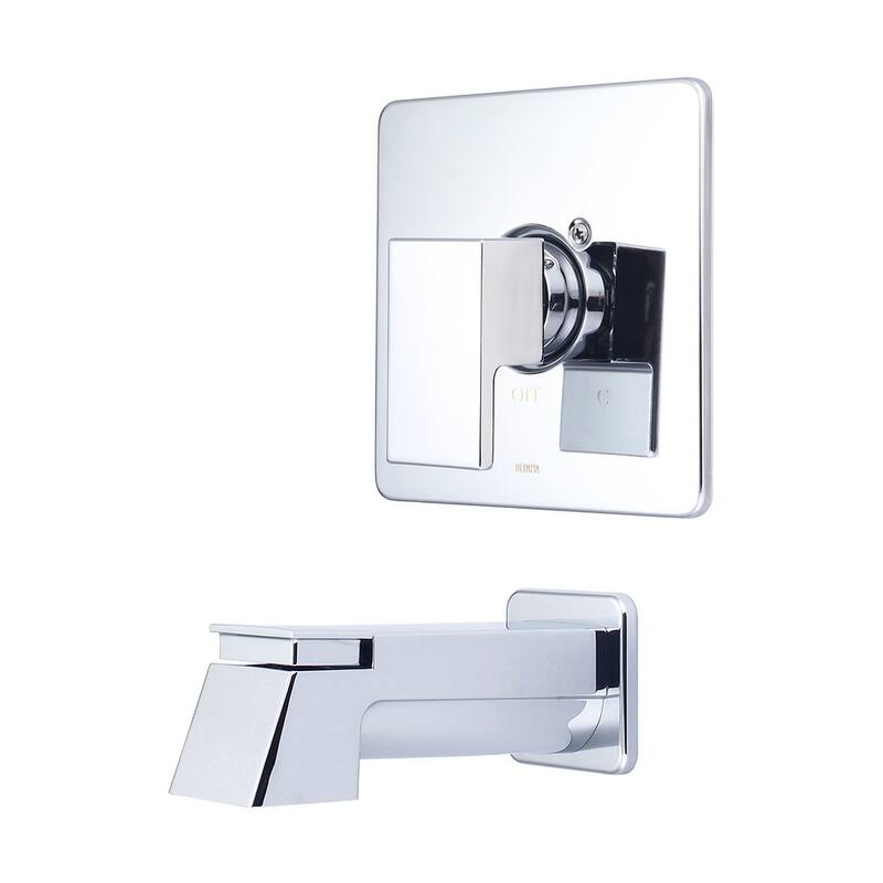 Pioneer Faucets Mod Wall Mounted Tub Filler - Polished Chrome