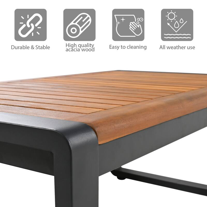 4 Pieces Outdoor Furniture Sofa for 5 Person Conversation Set