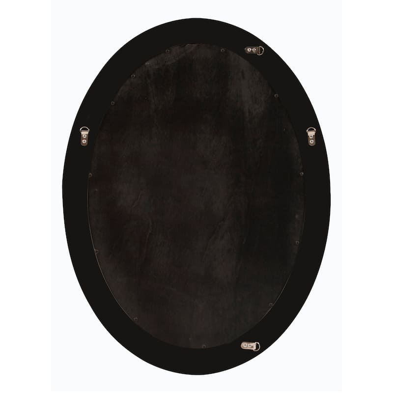 Allan Andrews Oval Gold Wood Framed Nero Wall Mirror