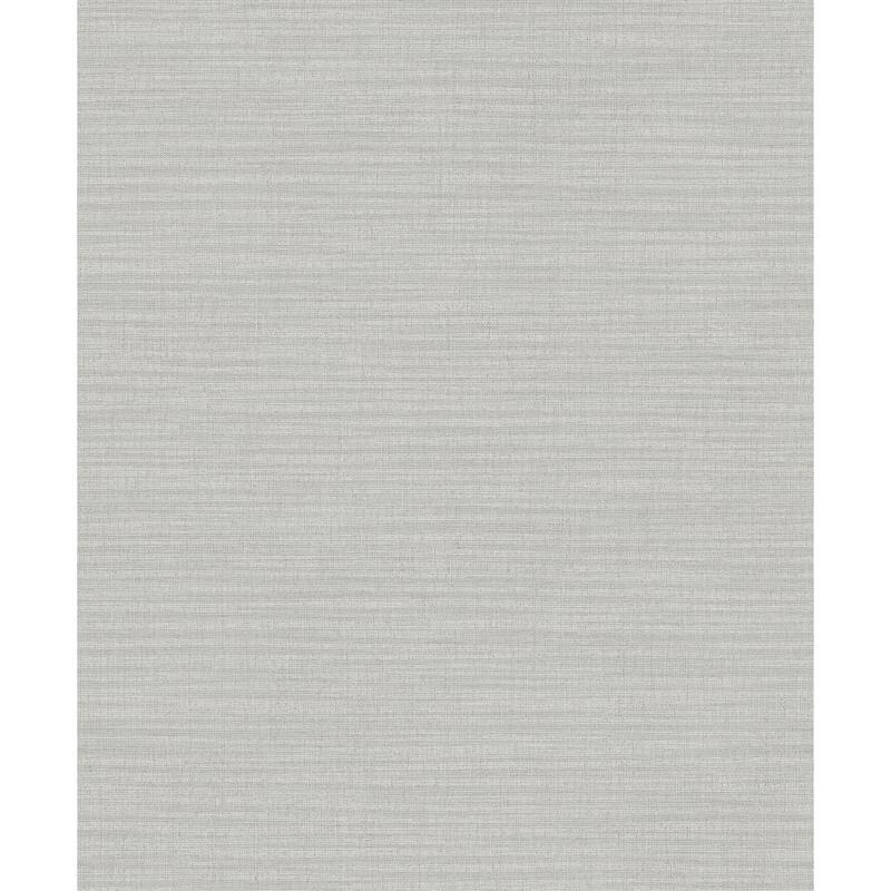 Fabric Textures Saul Linen Wallpaper 21 in x 33 ft = About 57.8 square feet - Grey