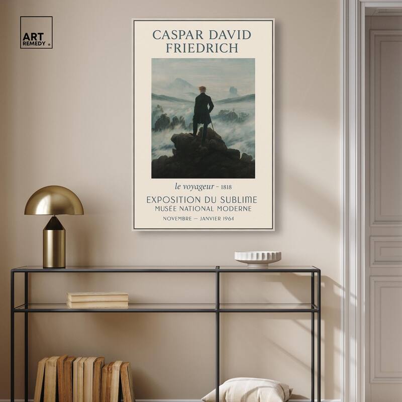 Wanderer Above the Sea of Fog Canvas by Art Remedy