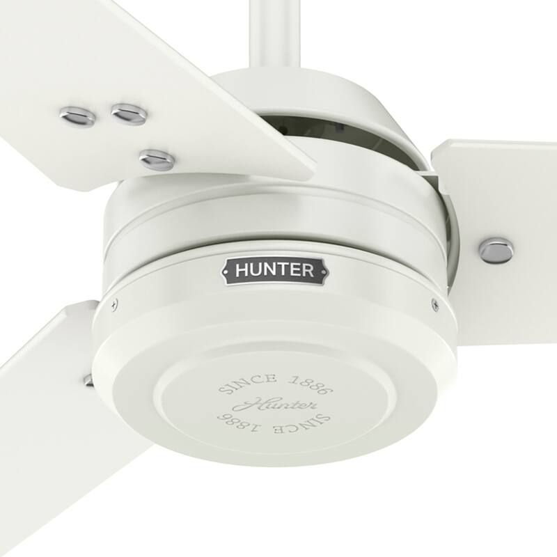 Hunter 60" Cassius ENERGY STAR® Ceiling Fan and Wall Control - Damp Rated - Farmhouse, Transitional, Industrial, Casual