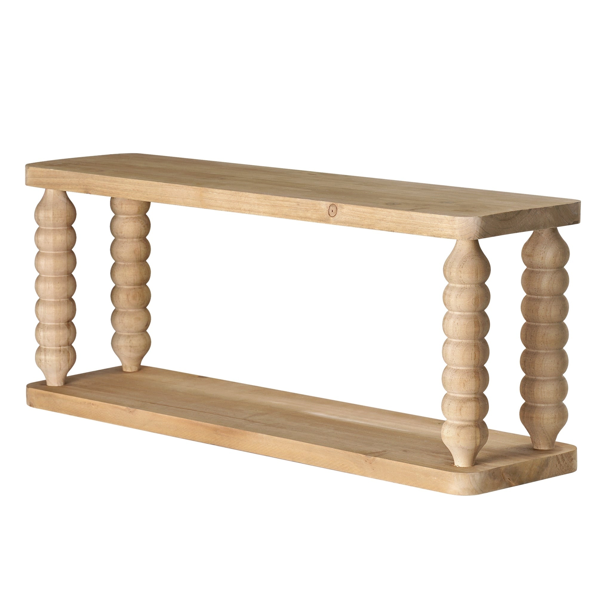 American Art Decor Galleon Wall Shelf, Brown - 22" x 9" - 22" x 9"
