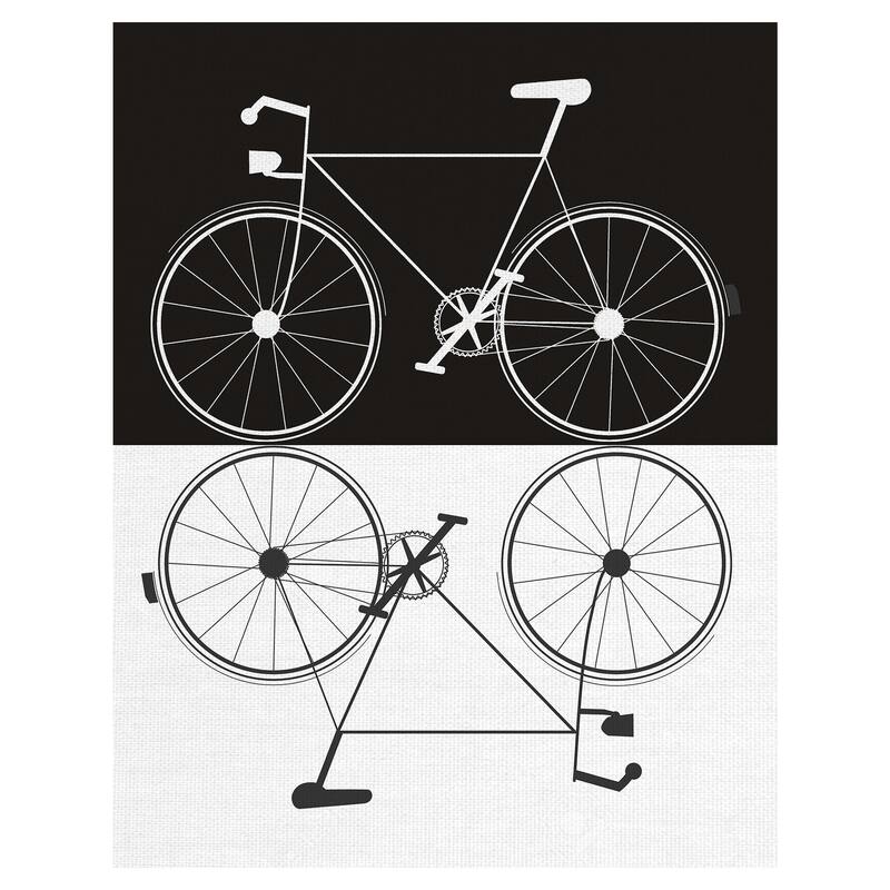 Two Bikes by Jan Weiss Canvas Art Print