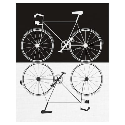 Two Bikes by Jan Weiss Canvas Art Print