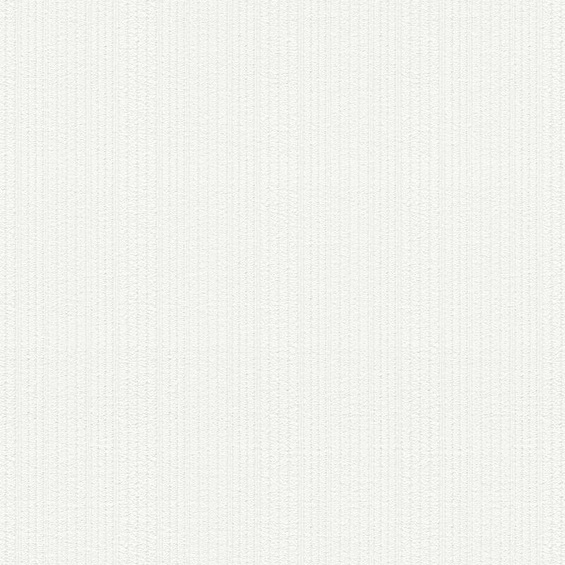 Brewster Samuel White Textured Stripe Paintable Wallpaper - 396in x 20.9in x 0.025in