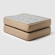 preview thumbnail 54 of 67, Haven Way Universal Outdoor Ottoman Cushion (Set of 2) Beige Geo
