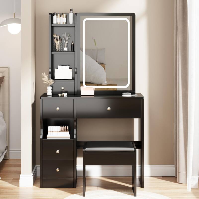 Fashion Vanity Desk with Mirror and Lights for Makeup Vanity Mirror