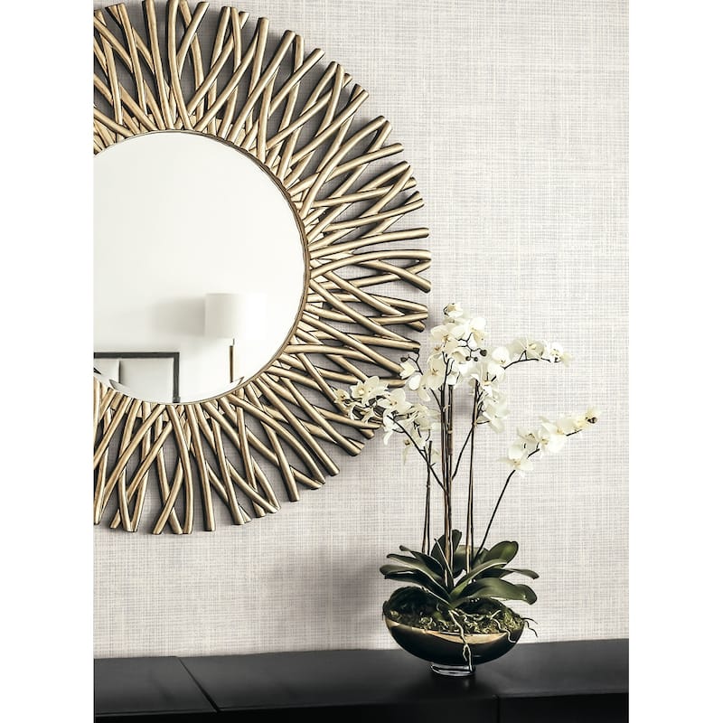 Seabrook Designs Soho Linen Nonwoven Unpasted Wallpaper