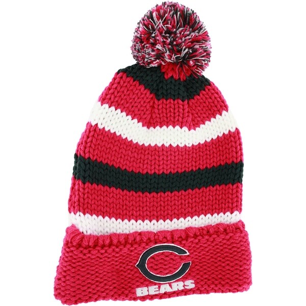 Ladies Chunky Stripe Chicago Bears Knit Hat