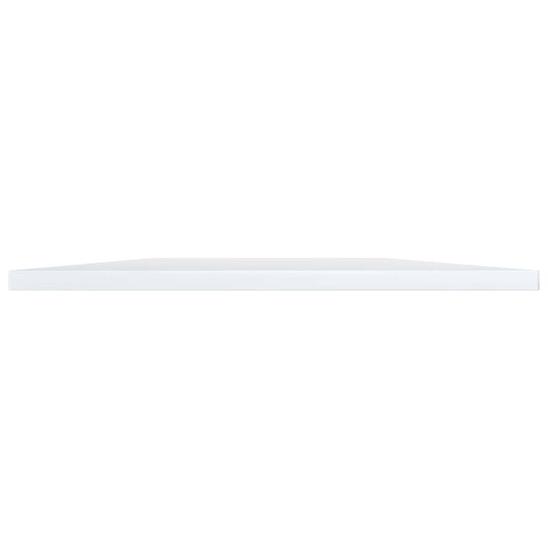 vidaXL Bookshelf Boards 8 pcs High Gloss White 31.5"x15.7"x0.6" Chipboard