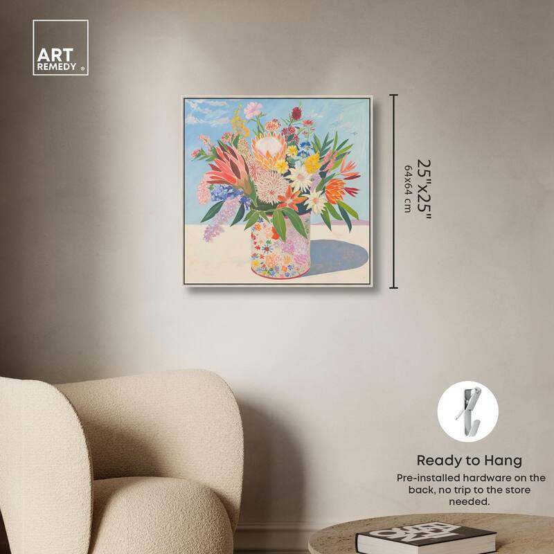 Floral Tin Canvas by Art Remedy