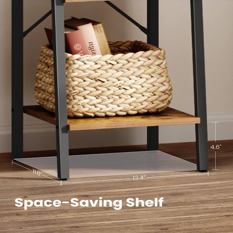 Ladder Shelf - 13.4"D x 11.8"W x 63"H