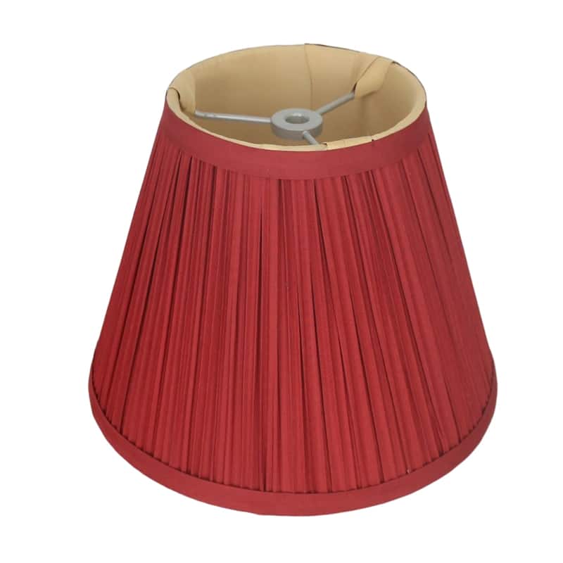 Softback Mushroom Pleated Lamp Shade, 5 inch Top, 9 inch Bottom, 7 inch Slant