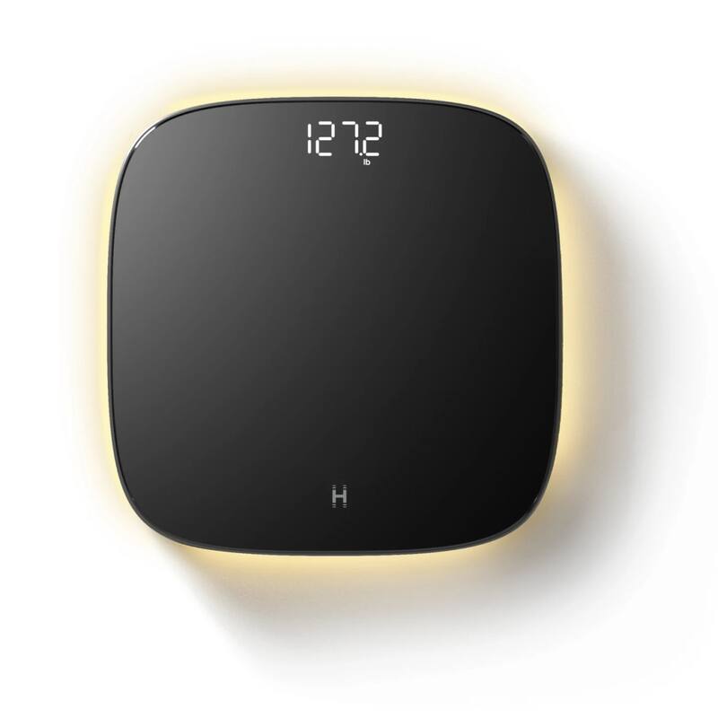 Homedics Essential Glo™ Digital Bathroom Scale with Ambient Motion-Sensing Illumination - Black