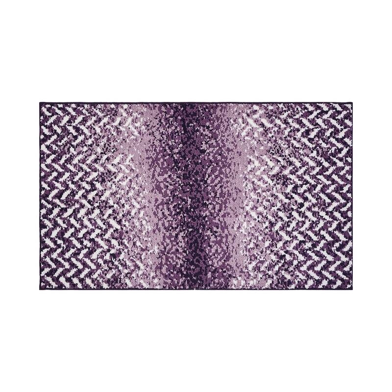 Better Trends 100% Micro Polyester Knitted Bathroom Rugs - Casablanca Collection with Chevron Pattern, Machine Washable Bath Mat