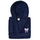 preview thumbnail 9 of 18, Sweet Kids 100% Polyester SUPER PLUSH Double Brushed Hooded Bathrobe - BOW Navy - L