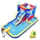 preview thumbnail 1 of 9, Costway 6-in-1 Inflatable Water Castle Kids Bouncer with 50 Ocean - See Details Multi-color - See Details - Kids