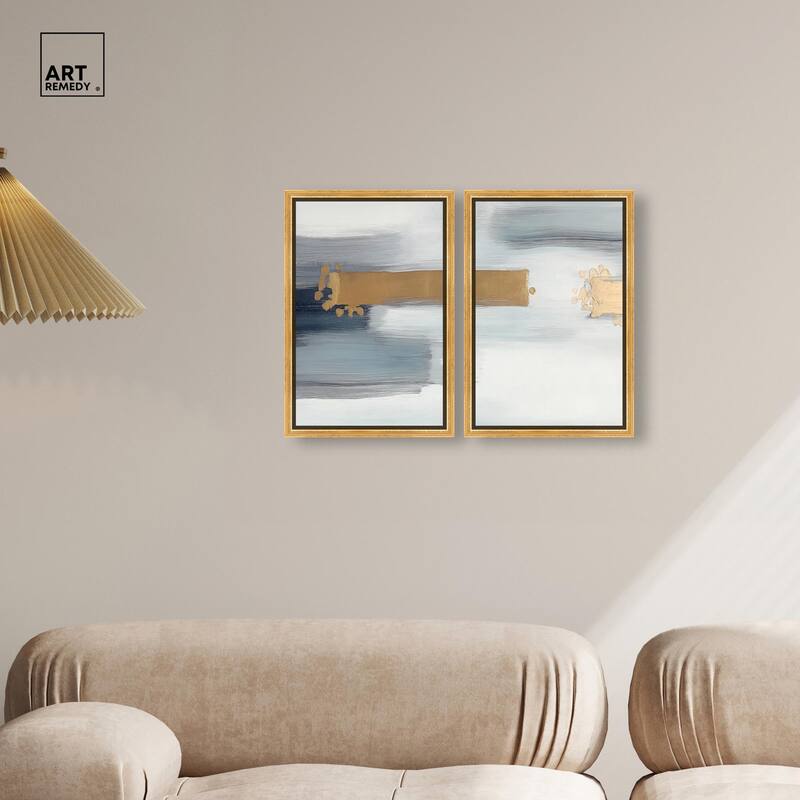 Azure Horizon III Canvas Set of 2 by Art Remedy