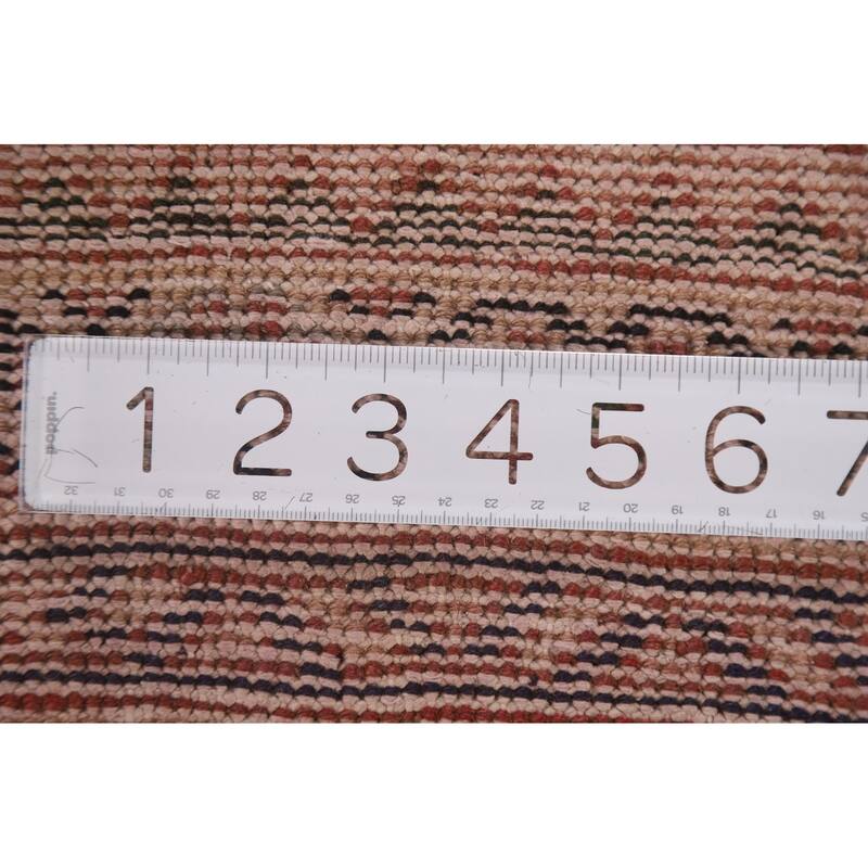 Hand Knotted Oriental 100% Wool Carpet Traditional All-Over Red Mahal Runner Rug - 10' 3'' X 3' 5''