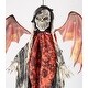 preview thumbnail 2 of 0, 50" Hanging Animated Halloween Reaper with Moving Wings & Light Up Eyes